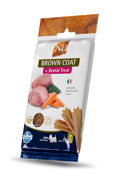 Dental Treat Brown - Lamb Spirulina Carrot (Mini)