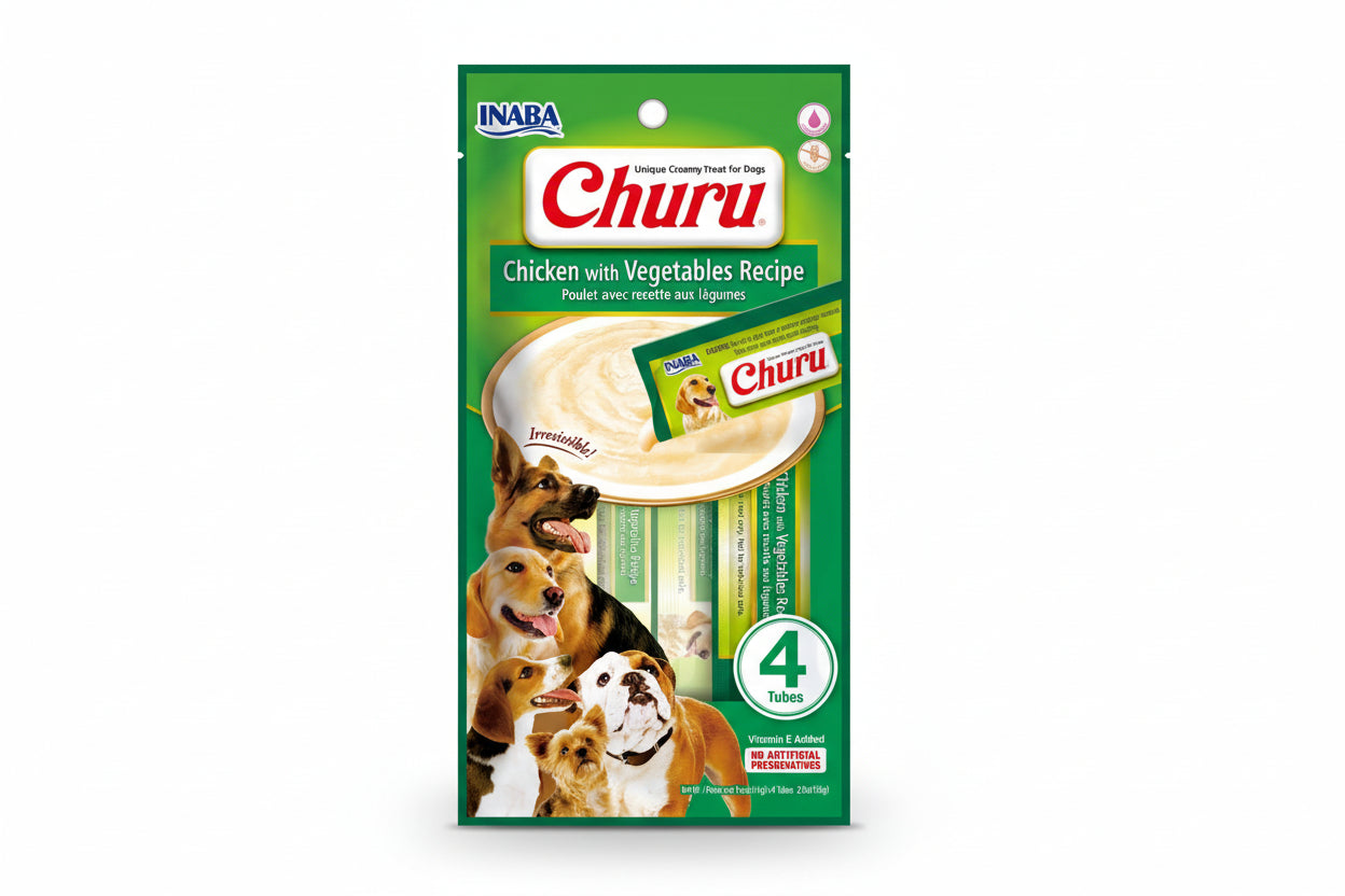 Churu Dog Chicken & Vegetables 56g (4pcs)