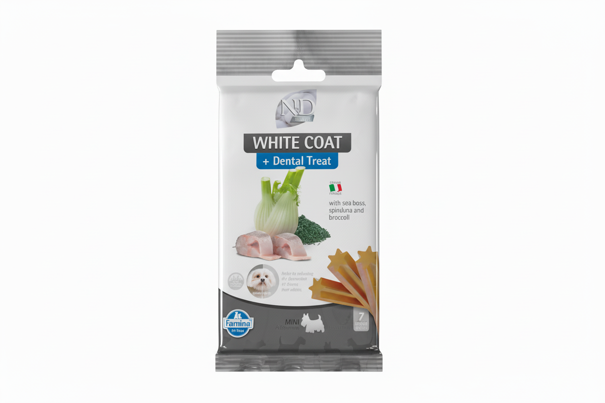 Dental Treat White - Sea Bass Spirulina Fennel (Mini)