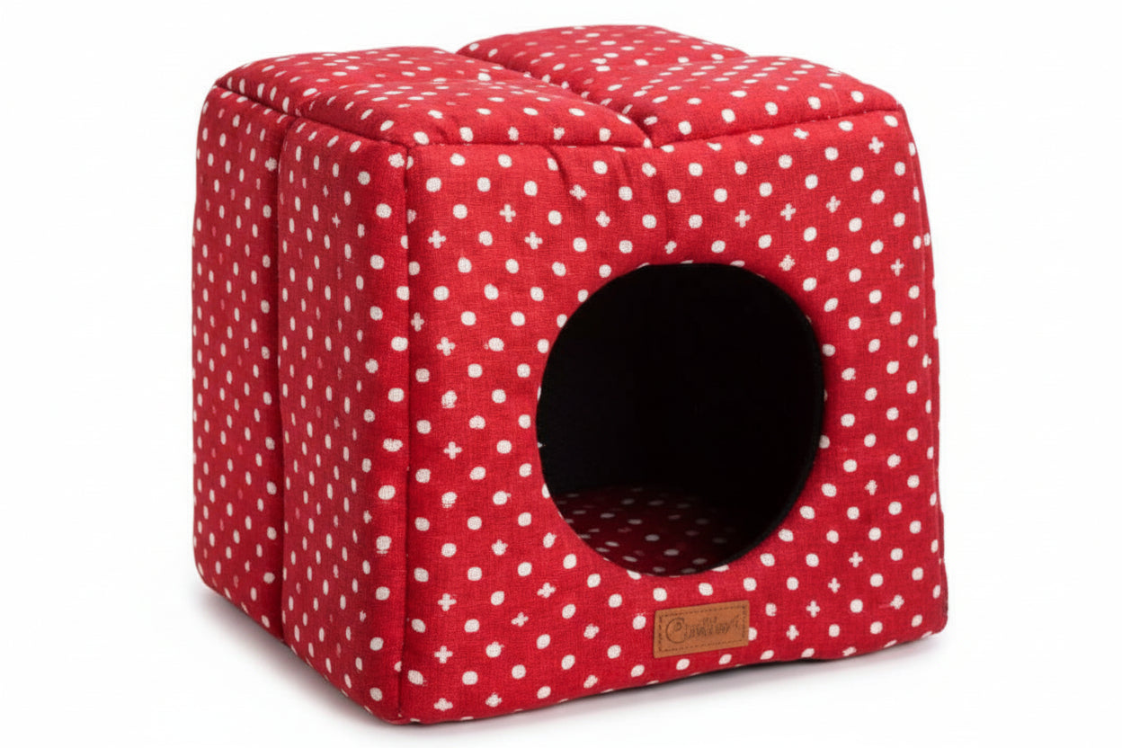 3D Kulübe VR03 Red Polka