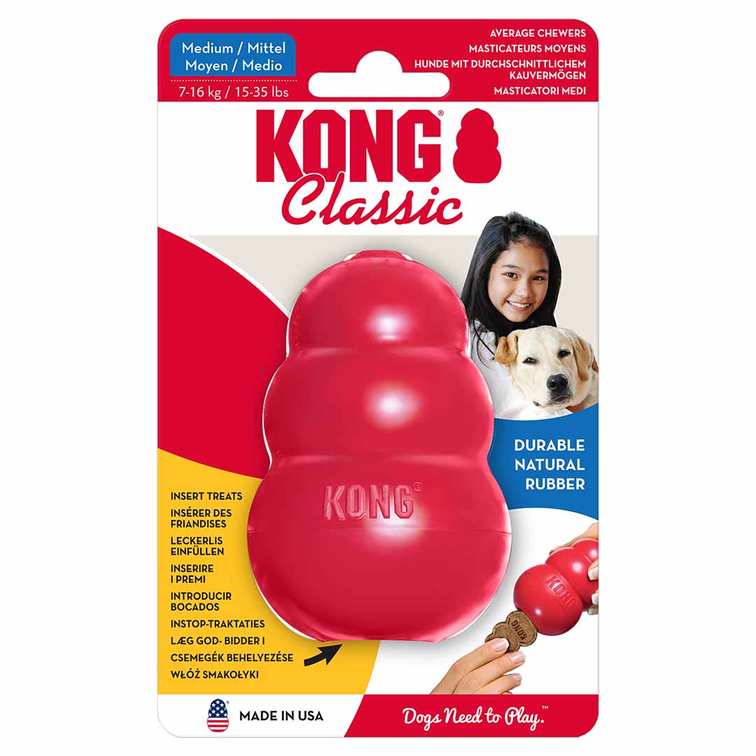 KONG classic M - 9x6x6cm red