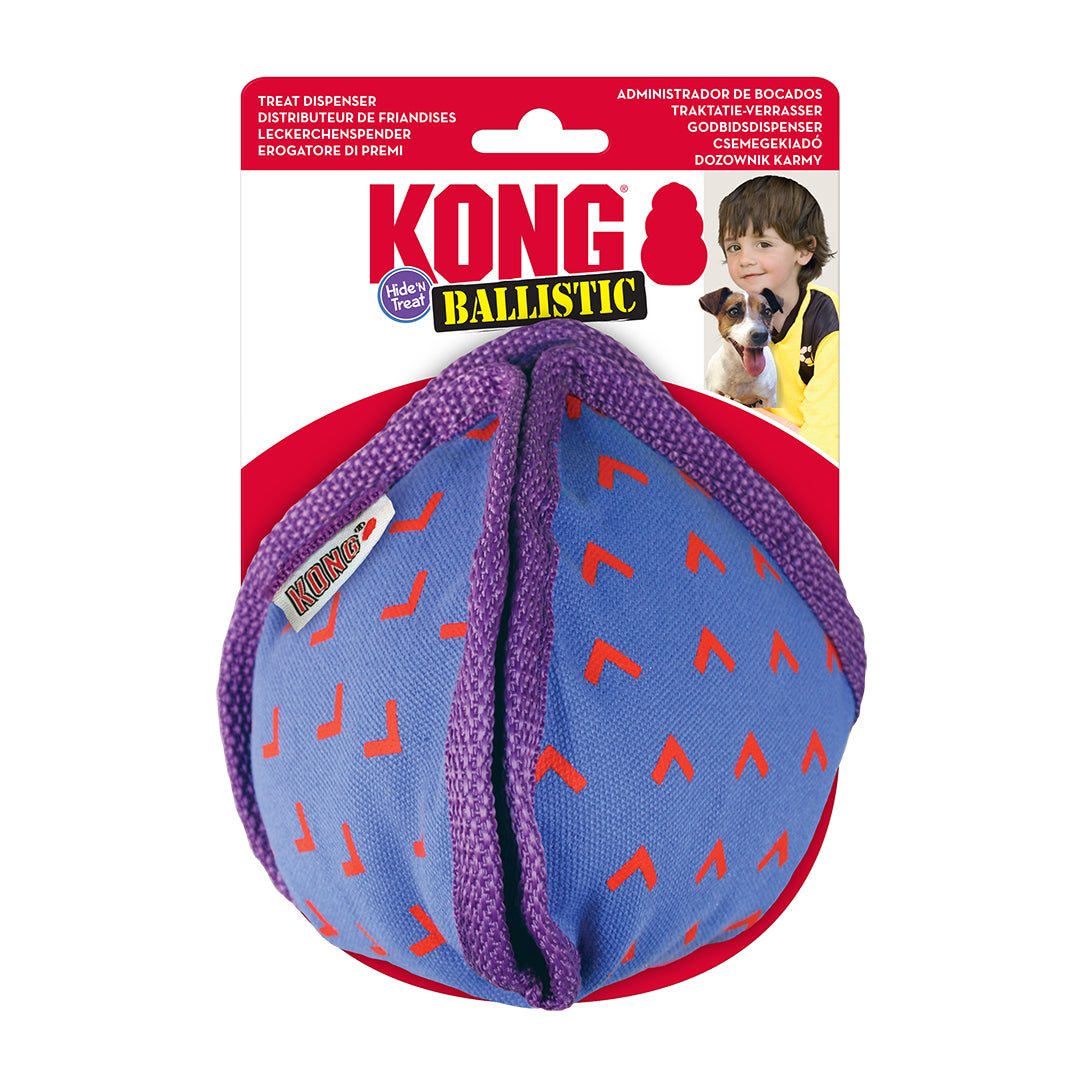 KONG Ballistic Hide 'n Treat S - 23x11,5x14cm karışık renkler