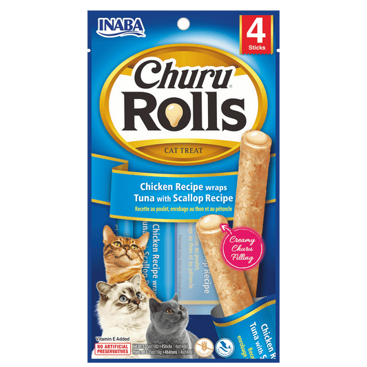 Churu Rolls Tuna & Scallop 40g (4pcs)