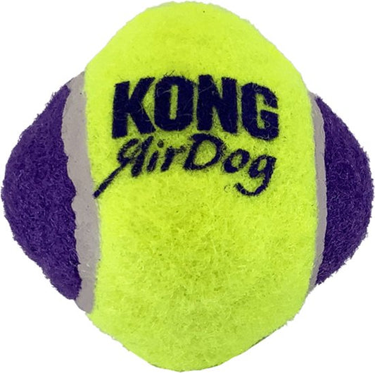 KONG AirDog Squeaker Knobby Ball XS/S - 5,1x5,1x5,1cm Yellow/Fuchsia