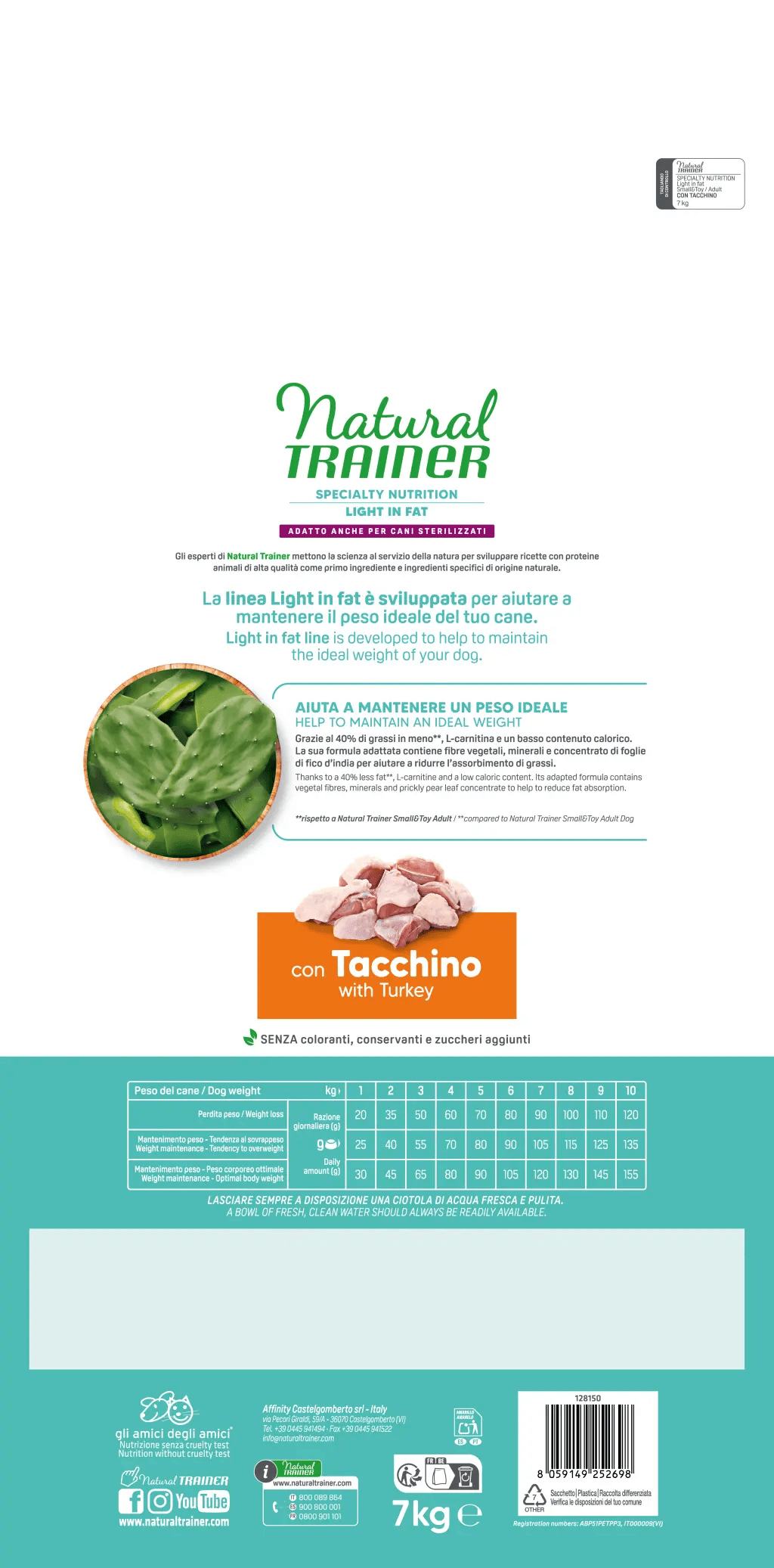 Adult Small Weight Care Turkey