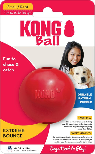 KONG ball M/L - 19,7x12,1x7,6cm red
