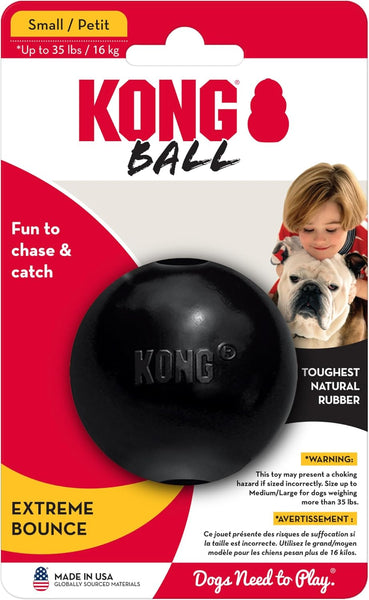 KONG ball extreme M/L - 19,1x11,4x7,6cm siyah