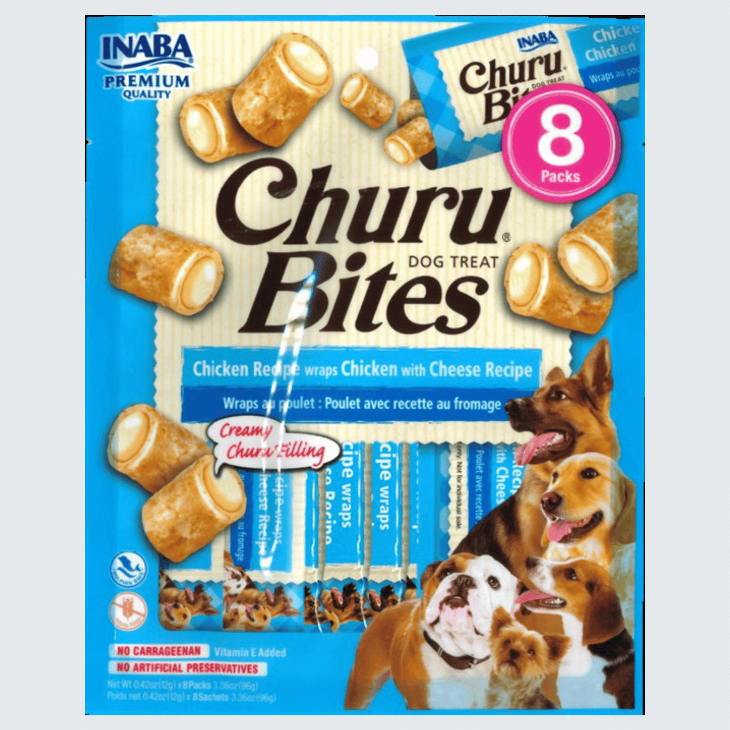 Churu Bites Dog Chicken & Chese 96g (8pcs)