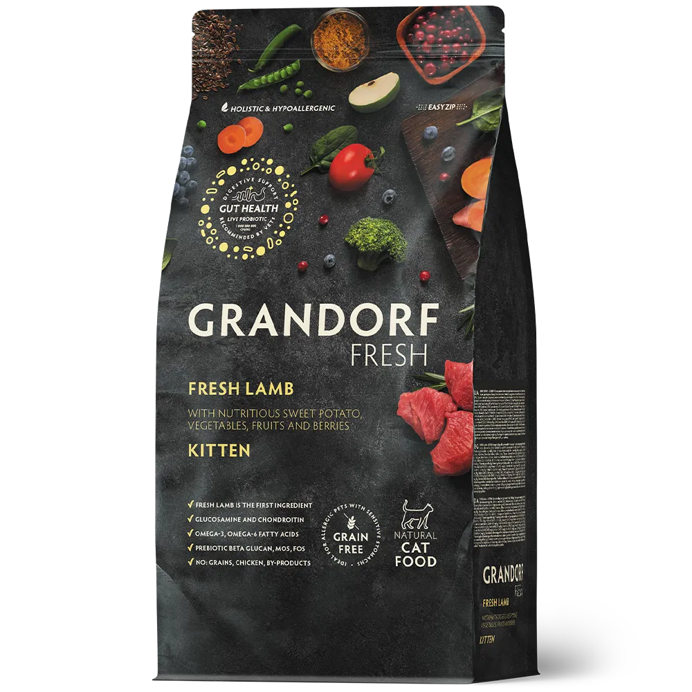 Kitten with Fresh Lamb