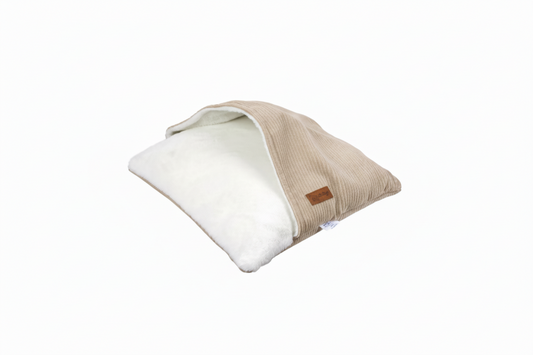 Corduroy Sleeping Bed VR04 Beige