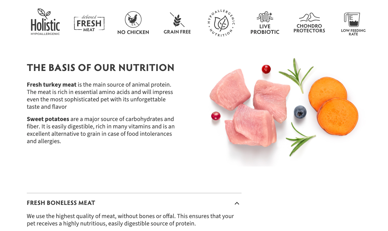 Cat Sterilized Fresh Turkey