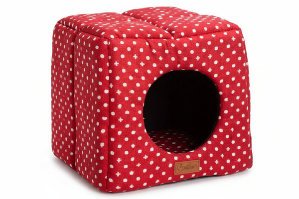 3D Kulübe VR03 Red Polka