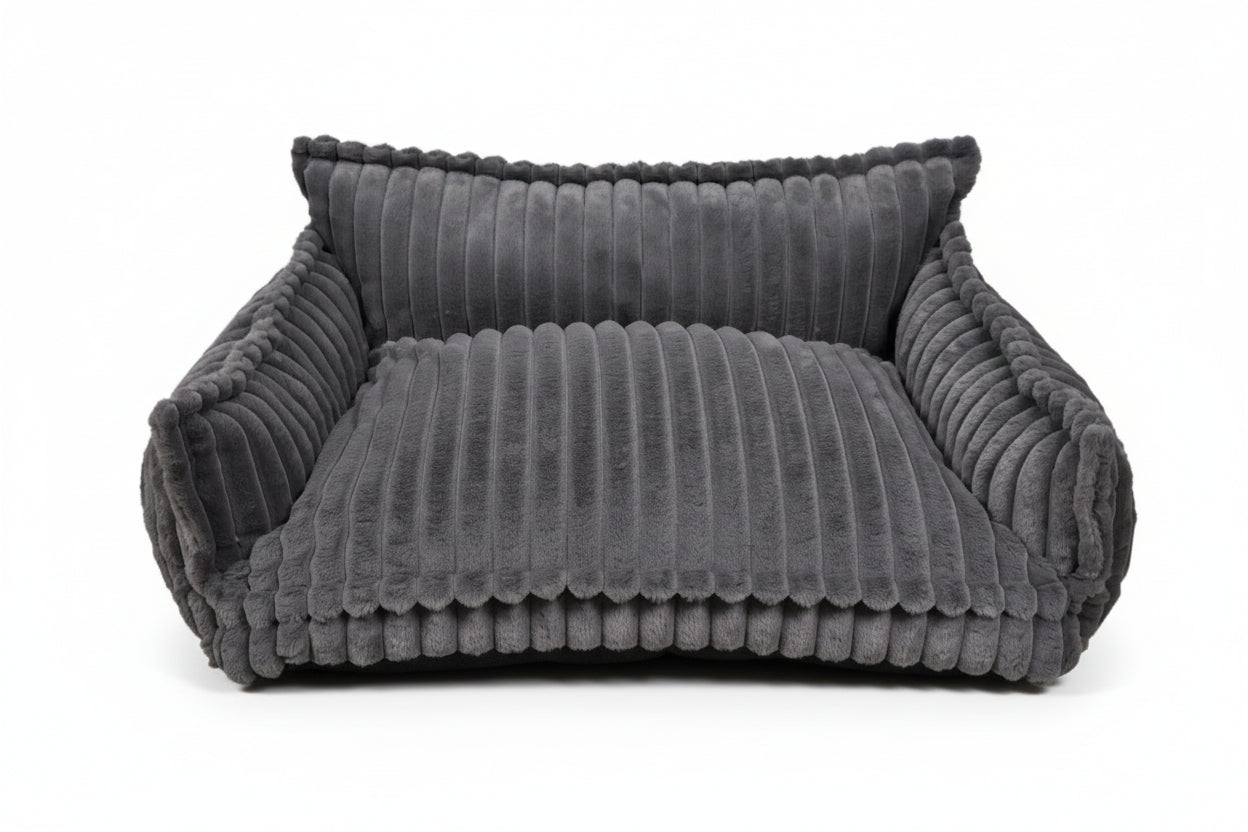 Malia Corduroy Sofa Bed Grey